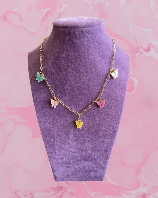 1 Piece Colorful Butterfly Neck